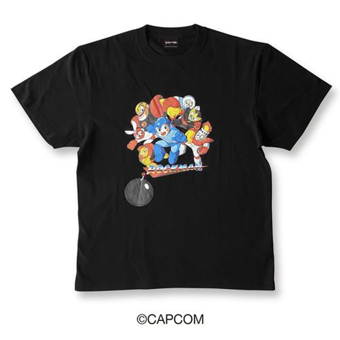 GAME MUSIC / (ゲームミュージック) / BK / L / ロックマンTシャツ