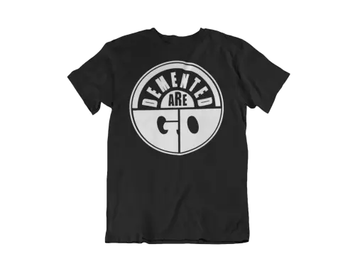 DEMENTED ARE GO / M/WHITE LOGO T-SHIRT-MEN
