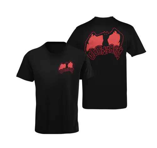 GUANA BATZ / グアナバッツ / M/CLASSIC LOGO RED & BLACK T-SHIRT - MEN