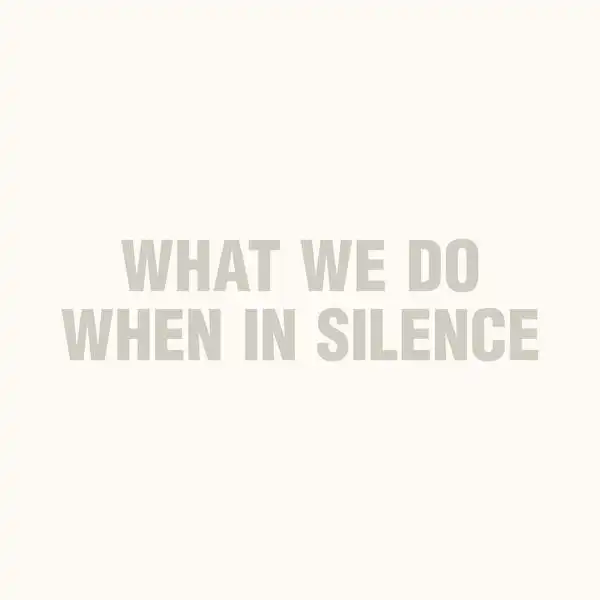 NICOLA RATTI, ALESSANDRA NOVAGA, ENRICO MALATESTA / WHAT WE DO WHEN IN SILENCE [LP]