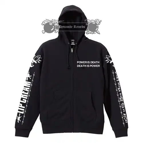 LIP CREAM / S/NIGHT RIDER MORE THAN FIGHT ZIP UP HOODIE