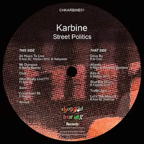 KARBINE / STREET POLITICS (LP) (ORANGE VINYL)