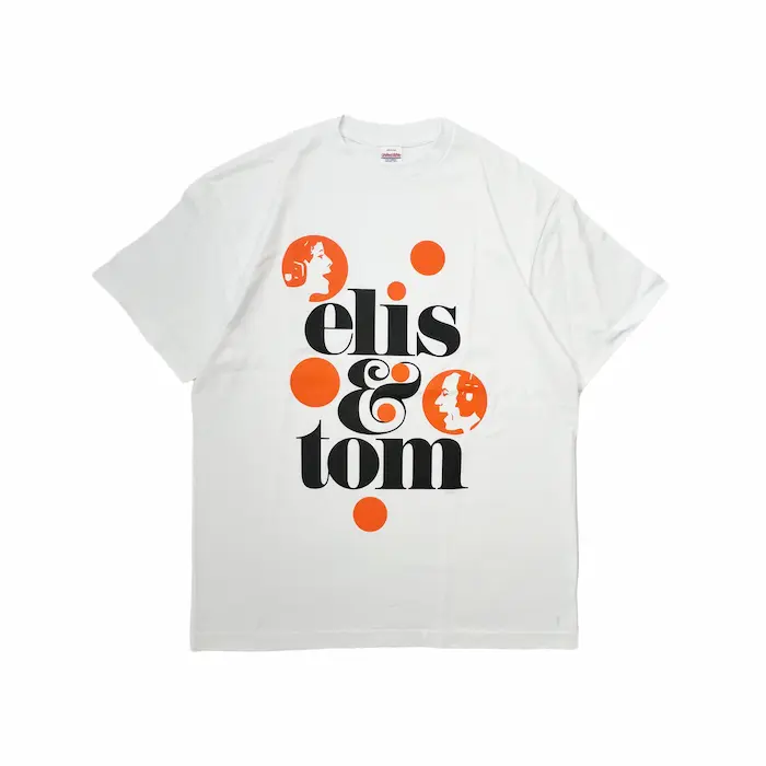 ELIS REGINA & ANTONIO CARLOS JOBIM / エリス・レジーナ&アントニオ・カルロス・ジョビン / ELIS&TOM T-Shirt White M / エリス&トムTシャツ白M