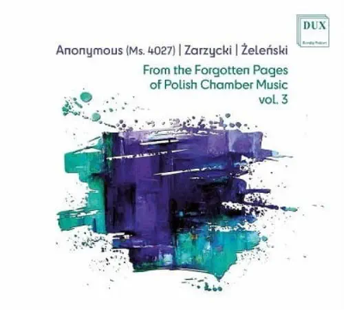 VARIOUS ARTISTS (CLASSIC) / オムニバス (CLASSIC) / FROM THE FORGOTTEN PAGES OF POLISH CHAMBER MUSIC VOL.3