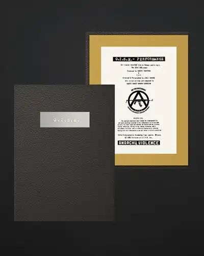 G.I.S.M.1st ビデオ「Performance」40 年の時を経てDVD で全世界同時