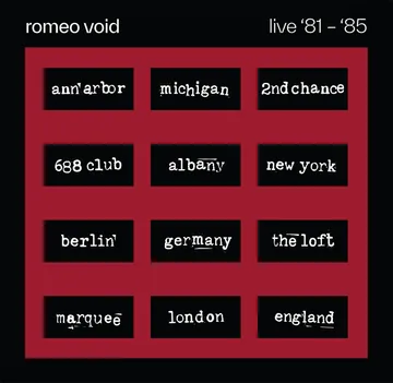 ROMEO VOID / ロメオ・ヴォイド / LIVE '81-'85 (2LP) 【RECORD STORE DAY 2026.04.18】