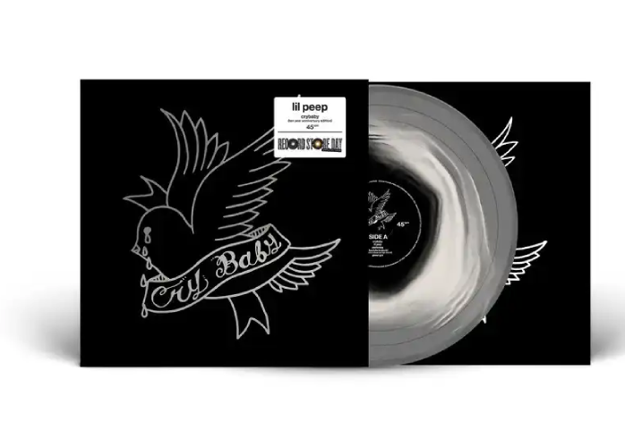lil peep レコード4セット CRYBABY (LP) (BLACK IN WHITE IN CLEAR VINYL)/LIL PEEP/リル・ピープ