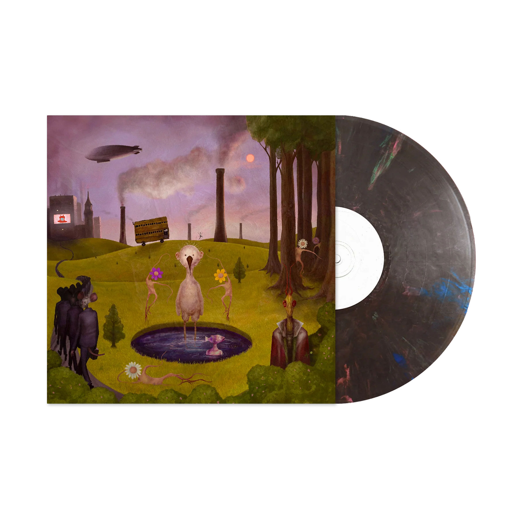 LOWERTOWN / UGLY DUCKLING UNION (RAINBOW ROAD MARBLE COLORED LP)