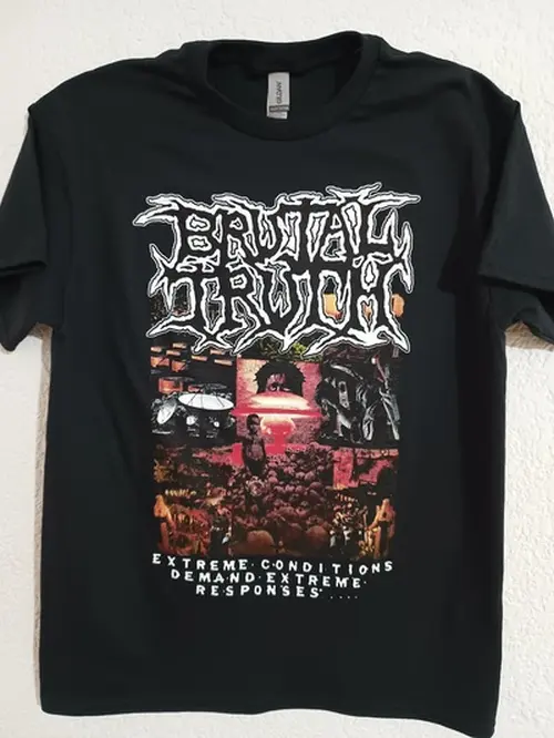 BRUTAL TRUTH / ブルータル・トゥルース / "EXTREME CONDITIONS DEMAND EXTREME RESPONSES" T-SHIRT (BLACK) <SIZE:L>