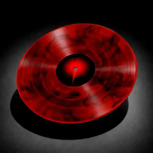 KYLE HALL & K15 / STEEL SHARPENS STEEL EP (RED TRANSLUSCENT BLACK MARBLE VINYL) 