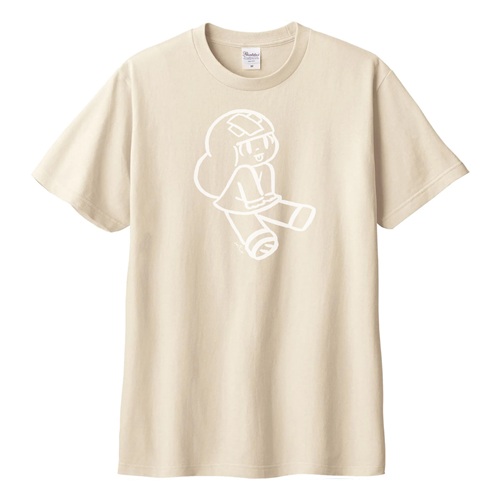 Wisut Ponnimit / ウィスット・ポンニミット  / XL / マムアン バッテンにベロ Tシャツ ライトベージュ