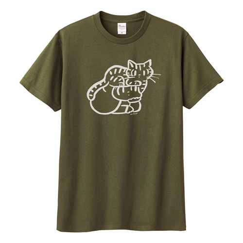 Wisut Ponnimit / ウィスット・ポンニミット  / L / マムアン 頭に君 Tシャツ オリーブ