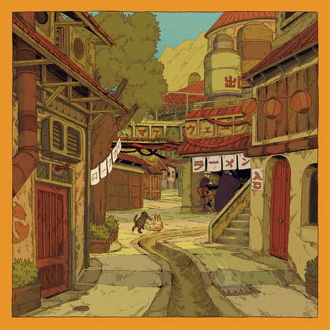 RIFTI'S BEATS / VILLAGE HIDDEN IN THE LOFI -TRANSLUCENT BLUE VINYL (LP)"
