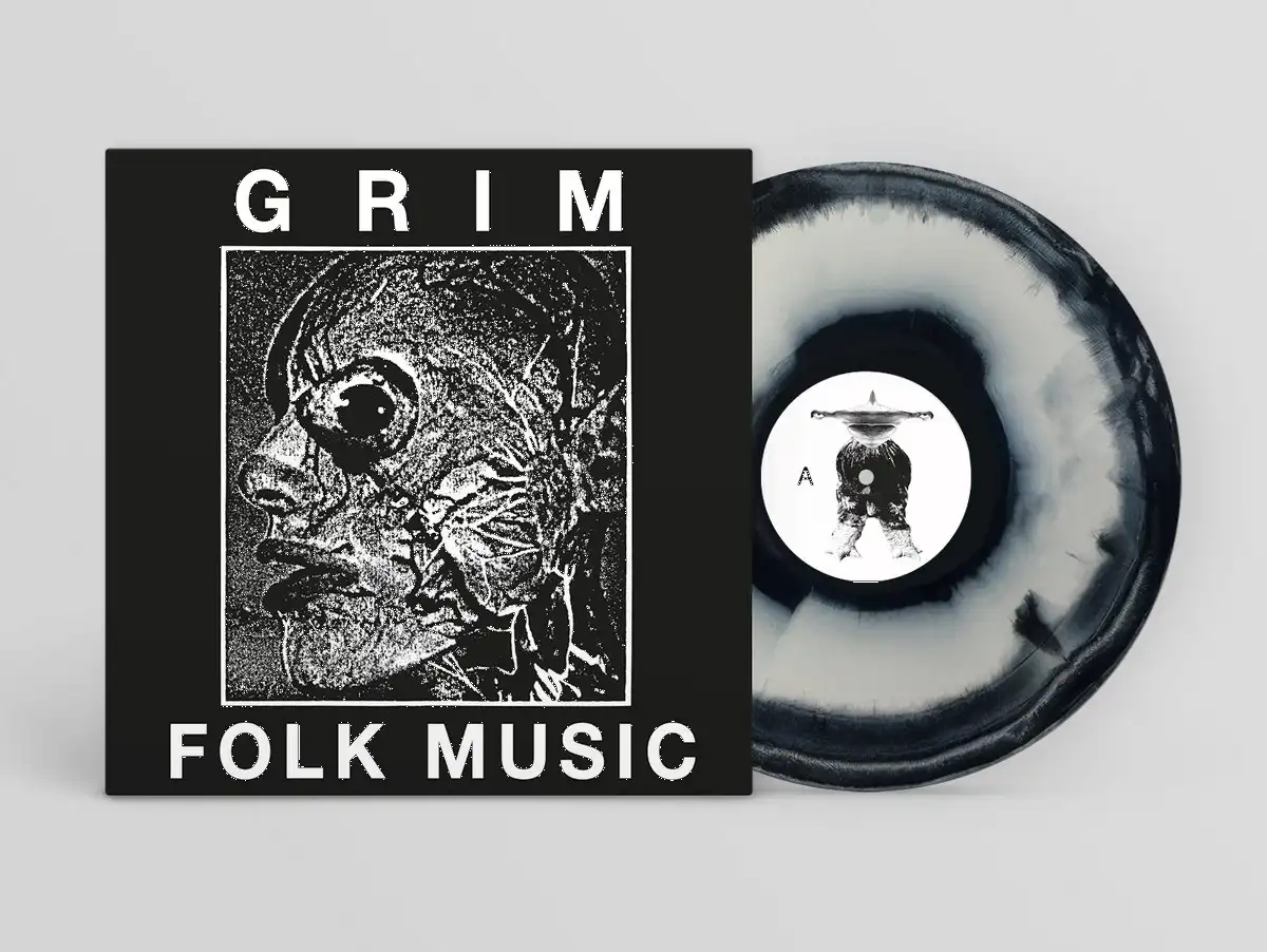GRIM / グリム / FOLK MUSIC [LP - BLACK & WHITE]