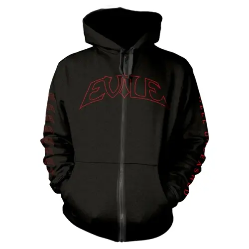 EVILE / イーヴァイル / HELL UNLEASHED HOODED SWEATSHIRT WITH ZIP<SIZE:M>
