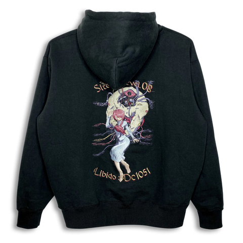 messa(JPN/APPAREL) / L / BLACK / DC1051 刺繍ジップパーカー