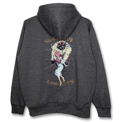 messa(JPN/APPAREL) / L / SUMI / DC1051 刺繍ジップパーカー