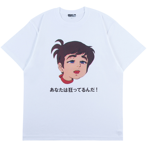 チャージマン研 / WH /XL / 狂ってるんだ! Tシャツ