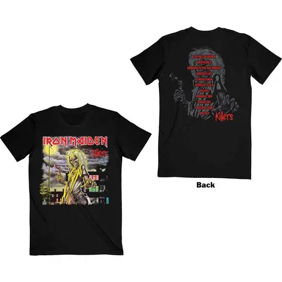 IRON MAIDEN / アイアン・メイデン / KILLERS V.2. ALBUM TRACK LIST BLACK (BACK PRINT)<SIZE:XL>