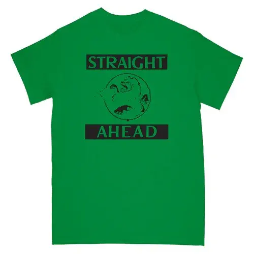 STRAIGHT AHEAD / L/RECORD COVER KELLY GREEN - T-SHIRT
