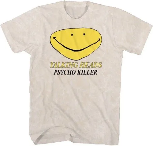 TALKING HEADS / トーキング・ヘッズ / TALKING HEADS - PSYCHO KILLER SMILEY FACE T-SHIRT - XL TAN