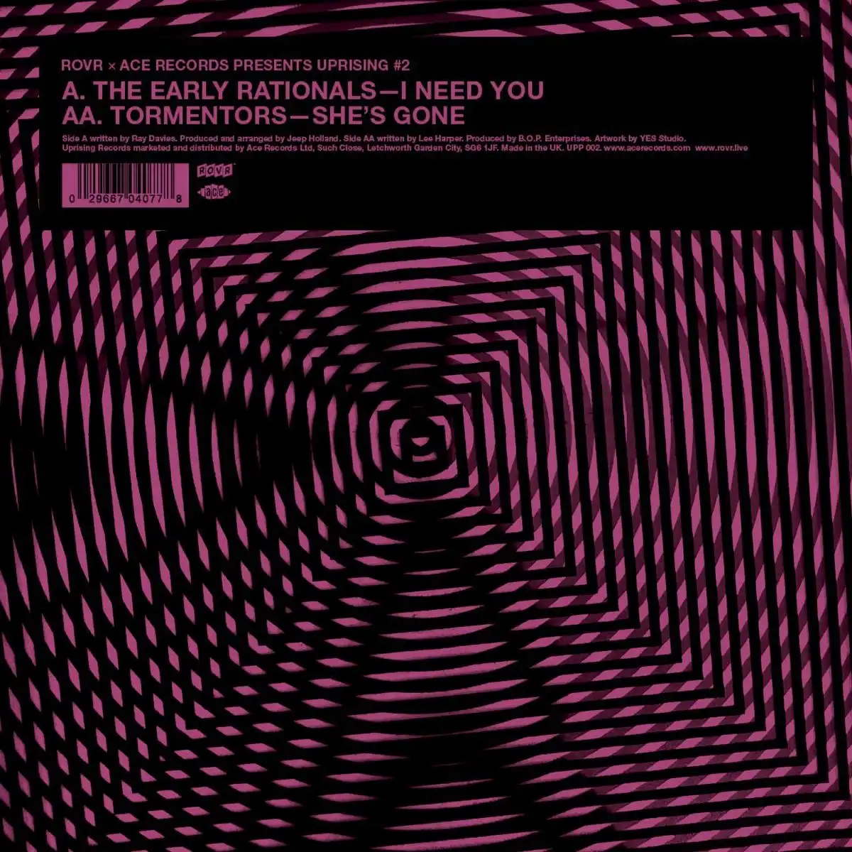 EARLY RATIONALS / TORMENTORS / THE EARLY RATIONALS - I NEED YOU / TORMENTORS - SHE'S GONE (7")