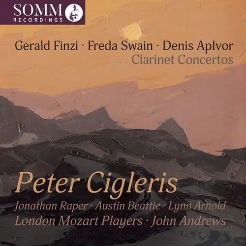 PETER CIGLERIS / ピーター・シグレリス / FINZI / SWAIN / APLVOR:CLARINET CONCERTO