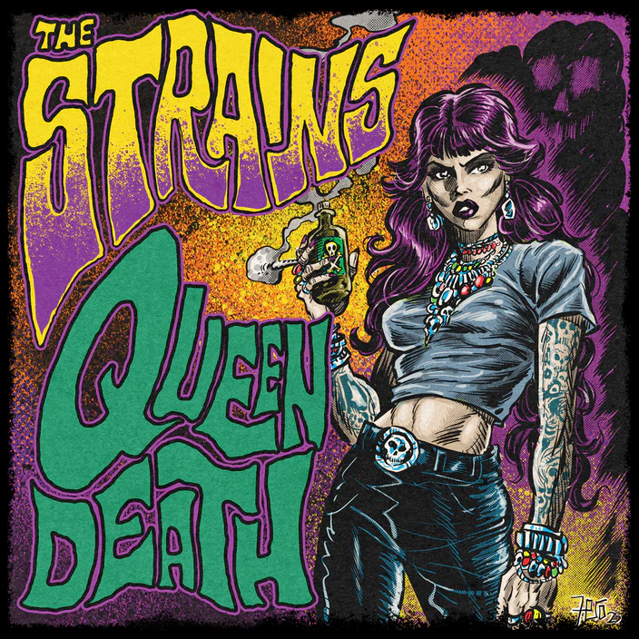 【新品】DEATH NYC 版画 2015年活動初期QUEEN -  M3 QUEEN DEATH (LP)/STRAINS (PUNK)/ミシガン州デトロイトのストリート