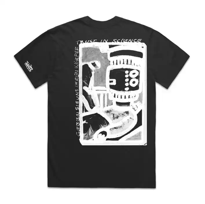 TRESOR / BOYSEN SHIRT XL:SIZE (WHITE ON BLACK)