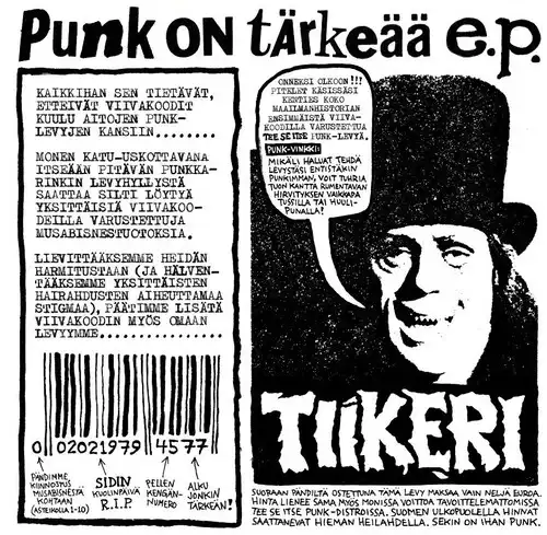 TIIKERI / PUNK ON TARKESAA E.P.(7")