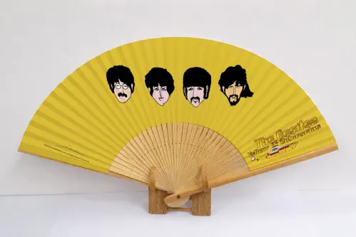 BEATLES / ビートルズ / THE BEATLES 京扇子 (YELLOW SUBMARINE 黄色)