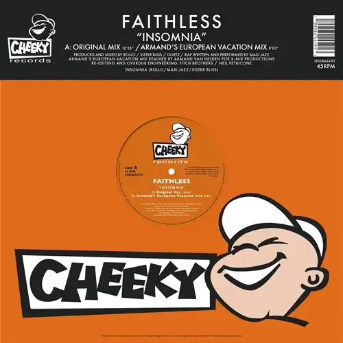 FAITHLESS / フェイスレス / INSOMNIA (ORANGE VINYL)