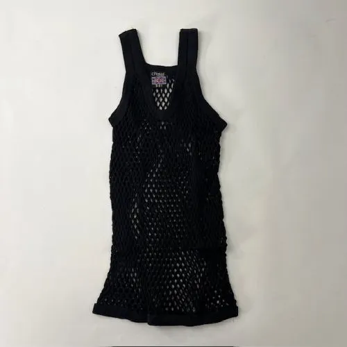 CRYSTAL(網シャツ) / アミシャツ KIDS BLACK SIZE  AGE 11-12