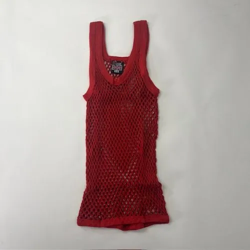 CRYSTAL(網シャツ) / アミシャツ KIDS RED SIZE  AGE 5-6