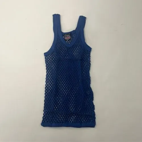 CRYSTAL(網シャツ) / アミシャツ KIDS BLUE SIZE  AGE 8-9
