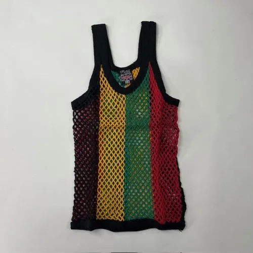 CRYSTAL(網シャツ) / アミシャツ KIDS RASTA 4COLOR SIZE  AGE 5-6