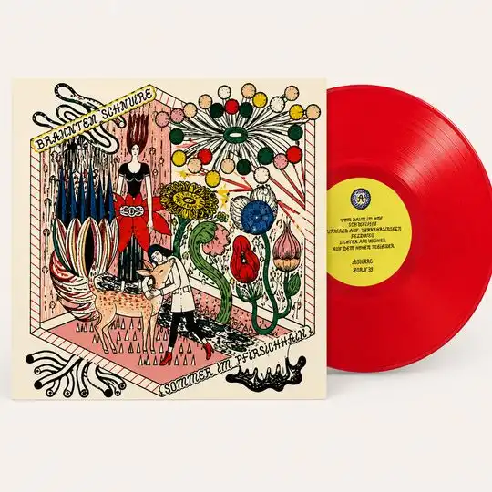 BRANNTEN SCHNURE / SOMMER IM PFIRSCHICHHAIN LP (TRANSPARENT RED)