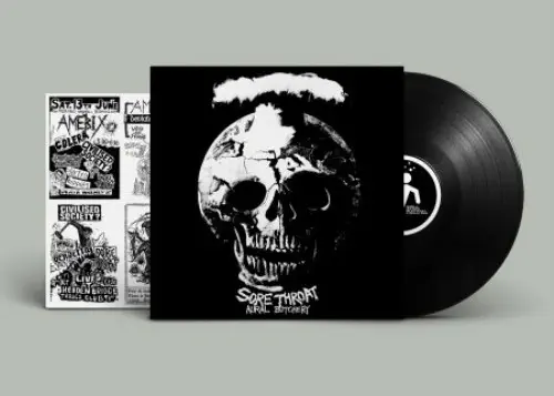 GAS 「THE DAY AFTER」 自殺レーベル ソノシート ハードコア AURAL BUTCHERY (LP/SOLID BLACK VINYL)/SORE THROAT/ソア・スロート