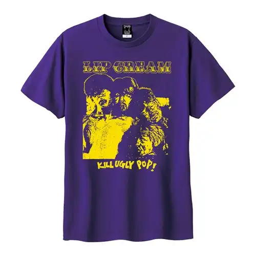 LIP CREAM / XXL/KILL UGLY POP T SHIRT PURPLE
