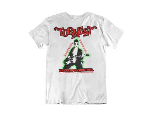 TORMENT / M/PSYCLOPS CARNIVAL WHITE T-SHIRT-MEN