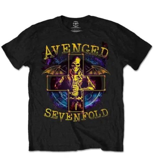 AVENGED SEVENFOLD / アヴェンジド・セヴンフォールド / STELLAR BLACK T-SHIRT<SIZE:XL>