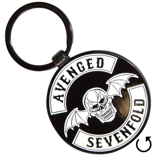 AVENGED SEVENFOLD / アヴェンジド・セヴンフォールド / DEATHBAT CREST KEYCHAIN (DOUBLE SIDED) 