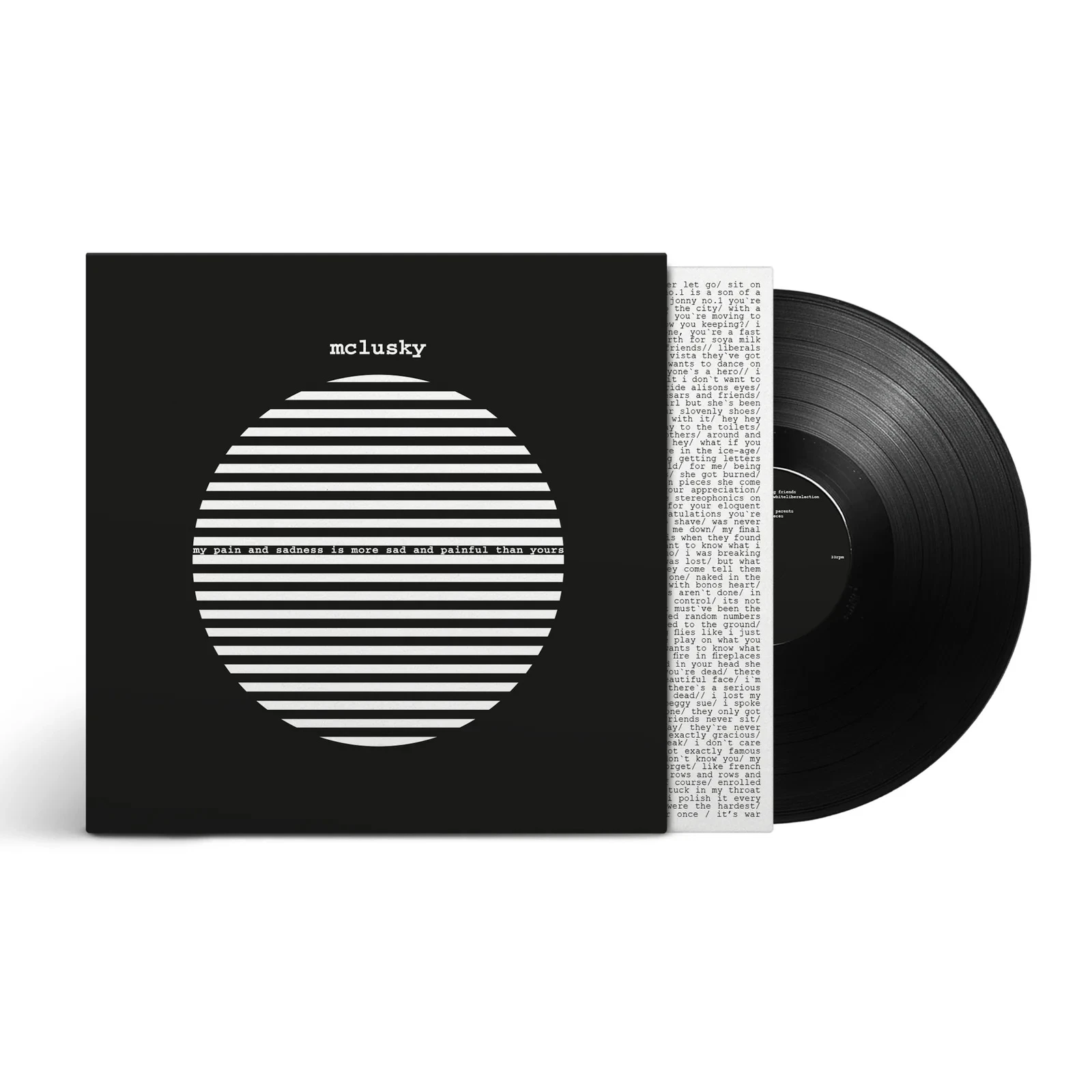 MCLUSKY / MY PAIN AND SADNESS IS MORE SAD AND PAINFUL THAN YOURS (LP/180G重量盤)