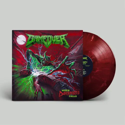 WHEN DARKNESS FALLS (MARBLED RED LP)/GAME OVER/ゲーム・オーバー
