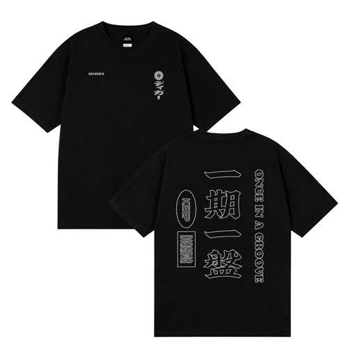 MUSIC OMIYAGE / 一期一盤 Tee (BLACK/L)