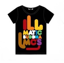 ILLMATIC BUDDHA MC'S / ILLMATIC BUDDHA MC'S NEW LOGO Tシャツ BLACK レディースFREE - 特製ステッカー付