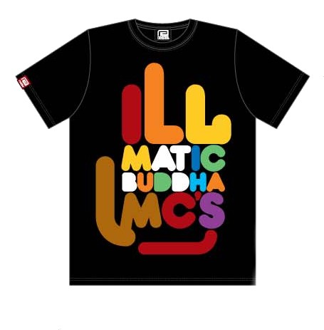 ILLMATIC BUDDHA MC'S / ILLMATIC BUDDHA MC'S NEW LOGO Tシャツ BLACKサイズS - 特製ステッカー付