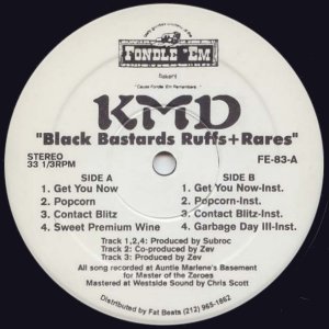 KMD / BLACK BASTARDS RUFFS+RARES US ORIGINAL PRESS-