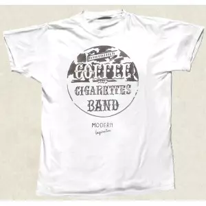 COFFEE & CIGARETTES BAND (DJ KENSEI & SAGARAXX) / COFFEE & CIGARETTES BAND T-SHIRTS  Lサイズ / diskunion.net限定販売