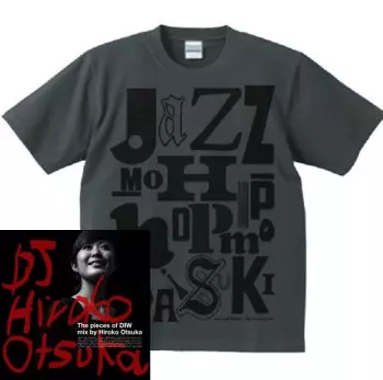 Hiroko Otsuka / DJ大塚広子 / The pieces of DIW mixed by HIROKO OTSUKA ◆ 限定T-SHIRTS付セット ボディカラー/スミ色  サイズXL ◆